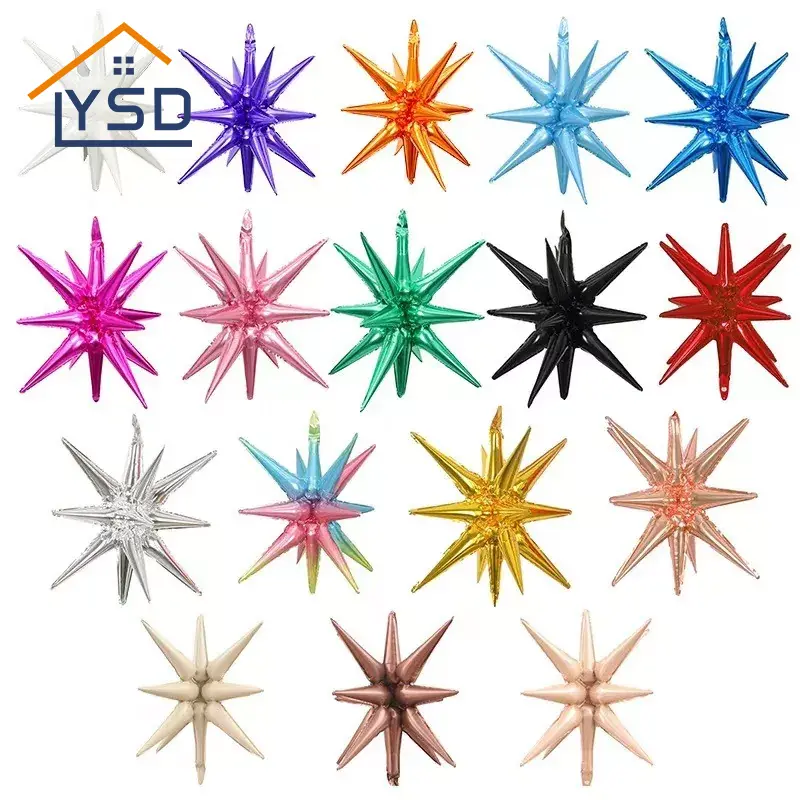 爆発するスターフォイルバルーン