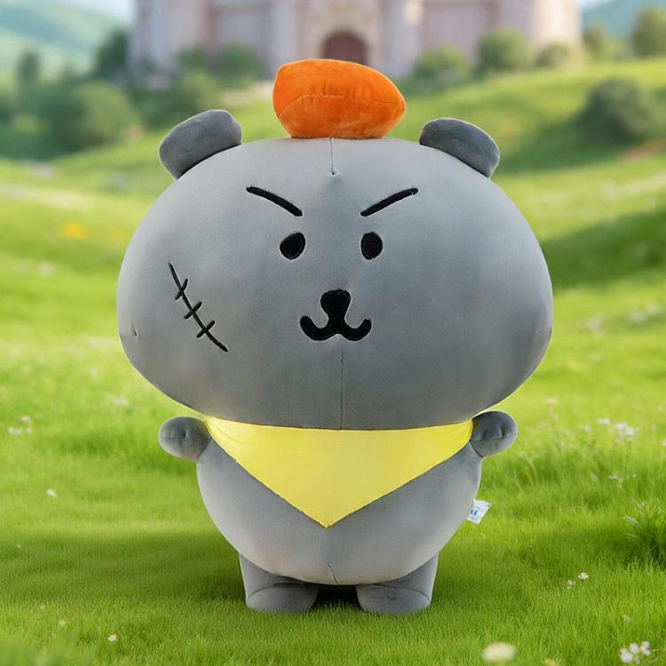 灰色オオカミのぬいぐるみ