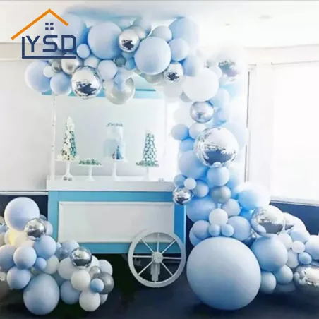 Blue Birthday Balloon Arch